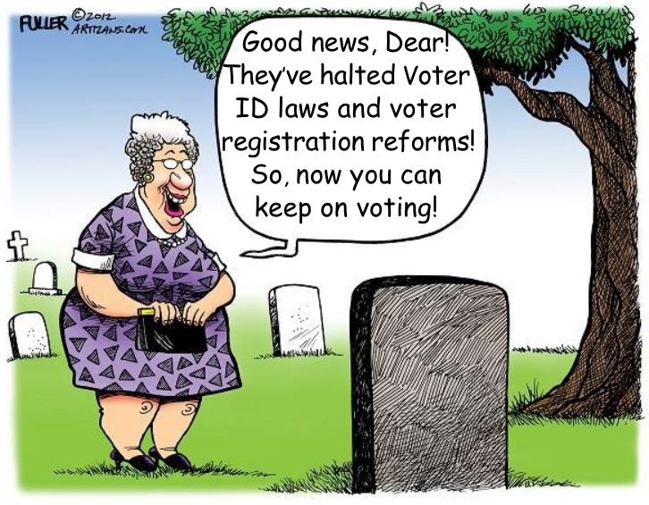 Cartoon about voter fraud