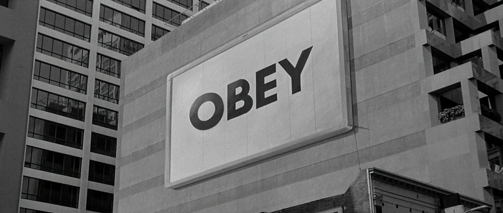 OBEY sign, from movie They Live